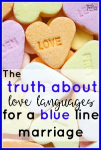 The truth about love languages for a blue line marriage