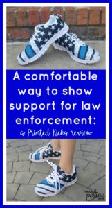 A comfortable way to show support for law enforcement: a Printed Kicks review