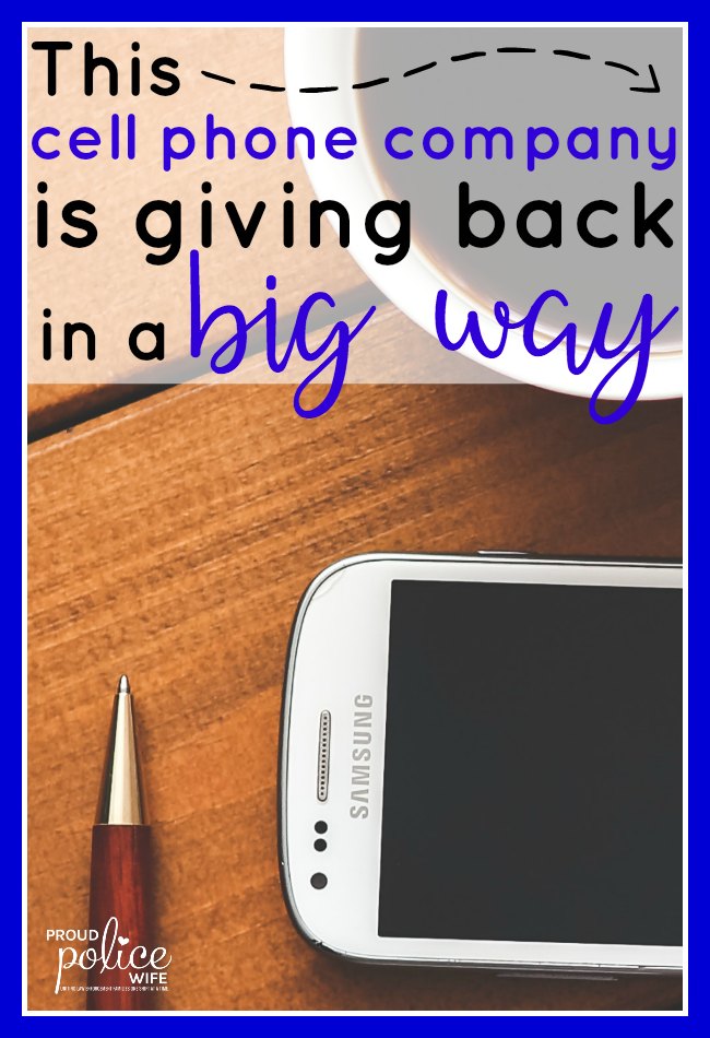 This cell phone company is giving back in a big way | #verizon | #woundedwarriorproject | #military | #may | #proudpolicewife